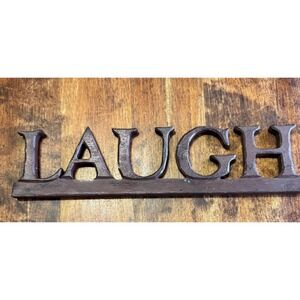 Resin Table Top Laugh Plaque‎ 10 1/2" X 2 1/2"